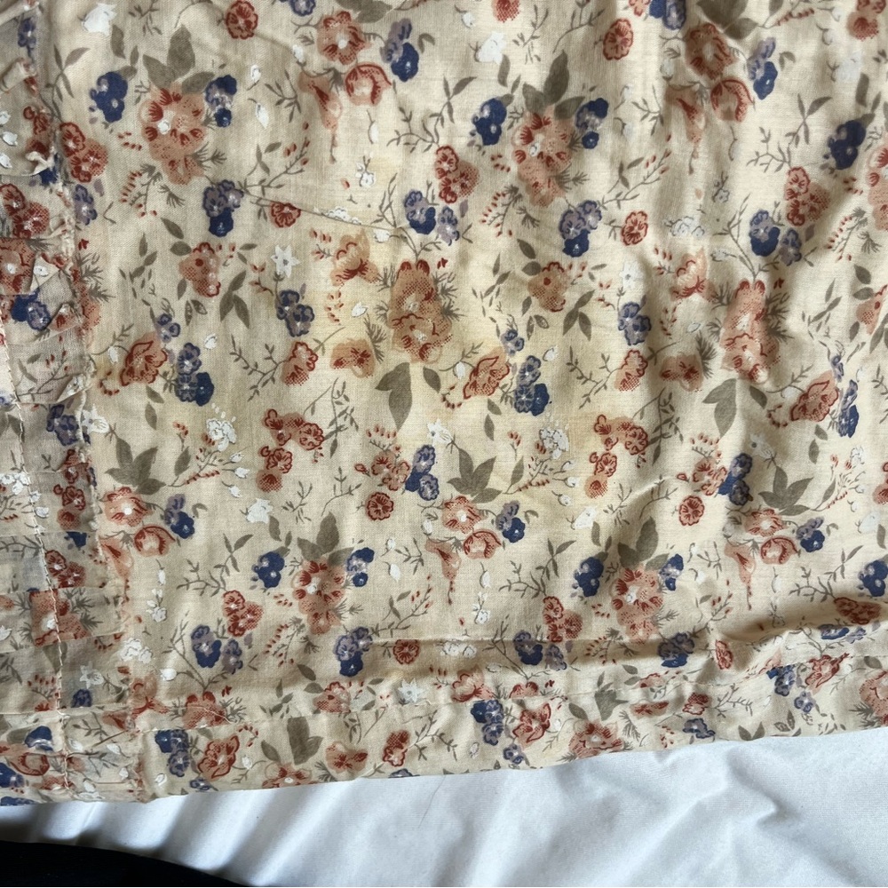 Free People Beige Floral Fabric